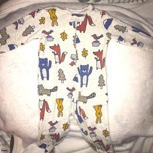 Carters woodland animals zipper one piece